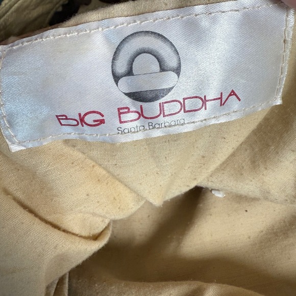 Big Buddha Santa Barbara Floral Applique Shoulder Bag‎ Tote Bag Gold Accents - Picture 9 of 16